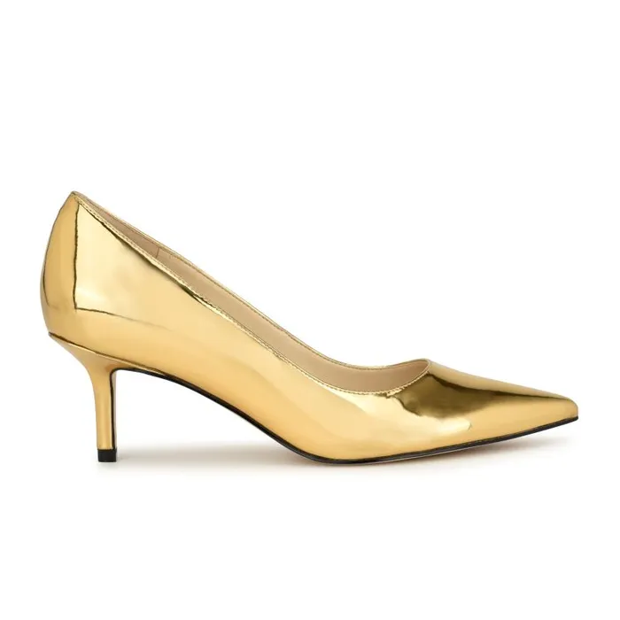 Arlene Pointy Toe Pumps Bronze Women Nine West Heels