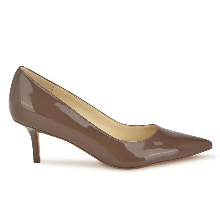 Arlene Pointy Toe Pumps Maple Patent Women Nine West Heels