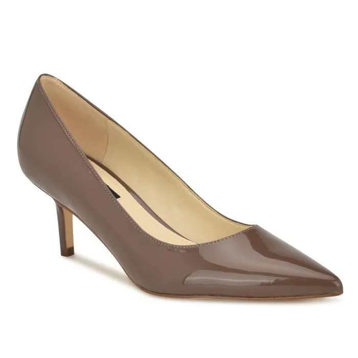 Arlene Pointy Toe Pumps Maple Patent Women Nine West Heels
