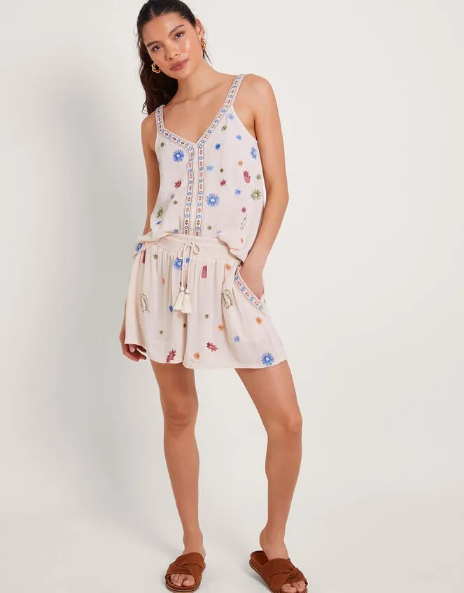 Arti Embroidered Cami Ivory Women Monsoon Tops and Blouses
