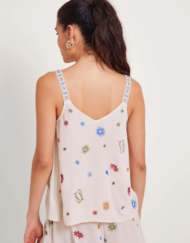 Arti Embroidered Cami Ivory Women Monsoon Tops and Blouses