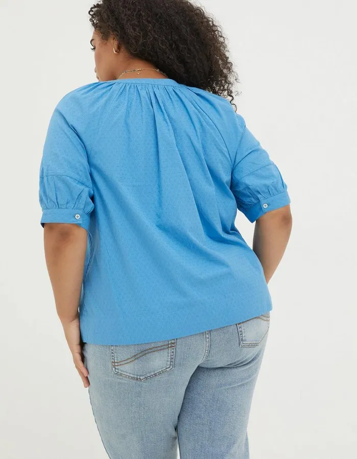 Asha Blouse Aqua Blue Women FatFace Shirts and Blouses