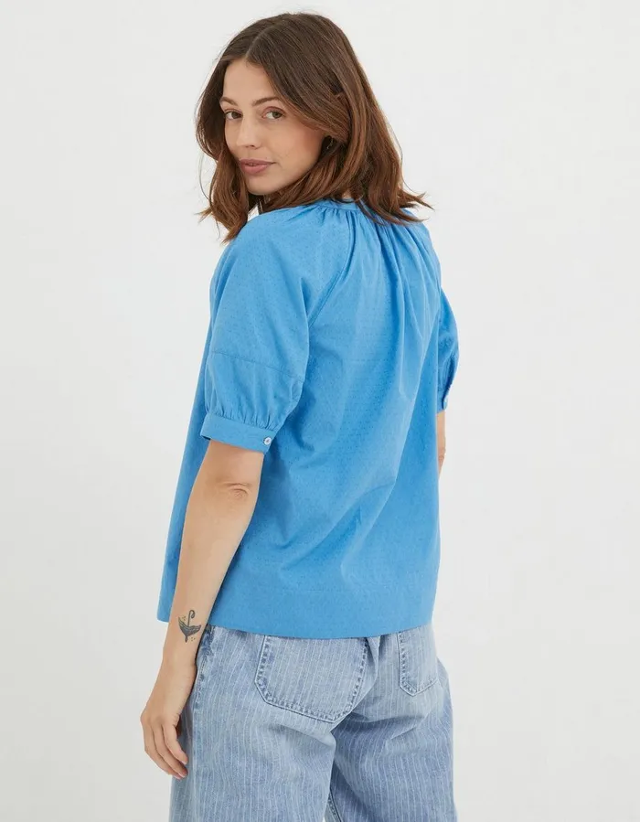 Asha Blouse Aqua Blue Women FatFace Shirts and Blouses