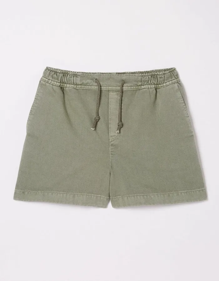Ashby Pull On Denim Shorts Green Women FatFace Shorts