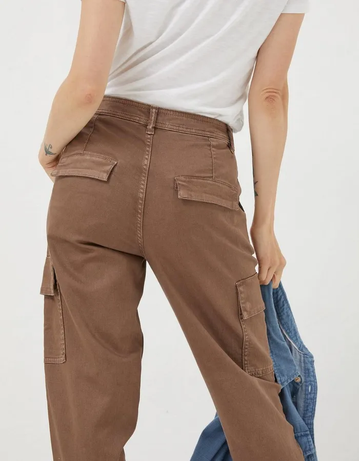 Aspen Cargo Chinos Washed Brown Women FatFace Trousers and Leggings