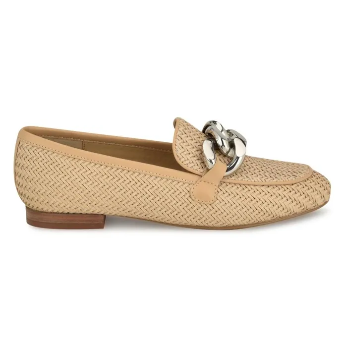 Aspyn Casual Drivers Natural Raffia Women Nine West Flats and Loafers