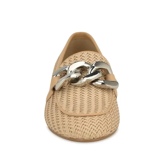 Aspyn Casual Drivers Natural Raffia Women Nine West Flats and Loafers