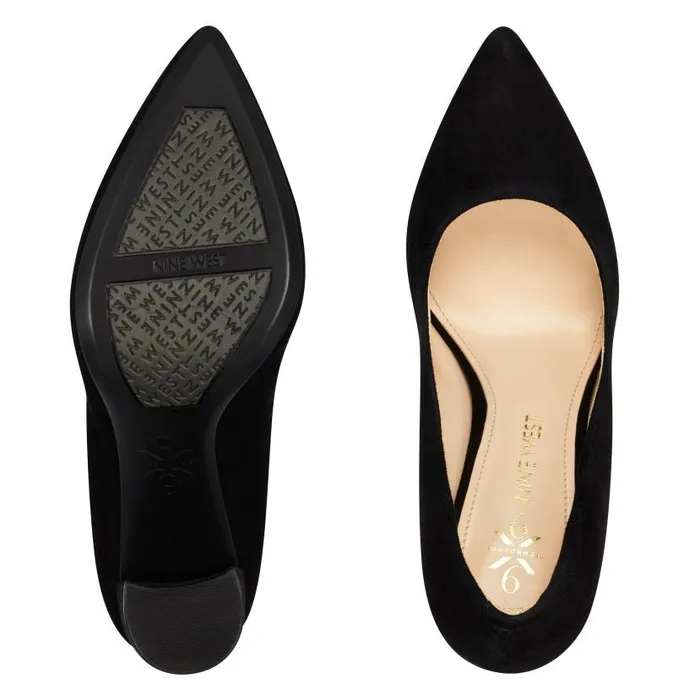 Astoria 92159 Pumps Black Suede Women Nine West Heels