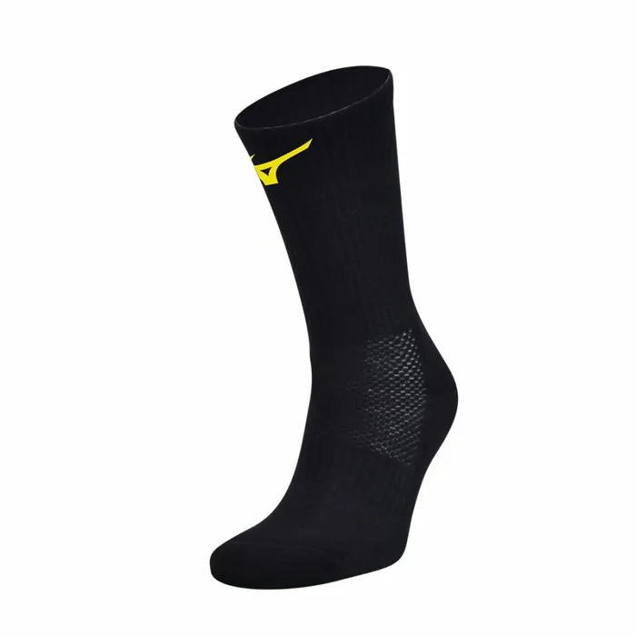 Athleticwear MenWomen Mizuno Handball Socks Pair Blackyellow