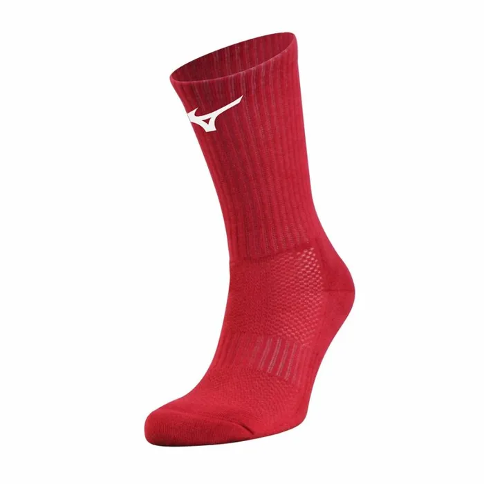 Athleticwear MenWomen Mizuno Handball Socks Pair Redwhite