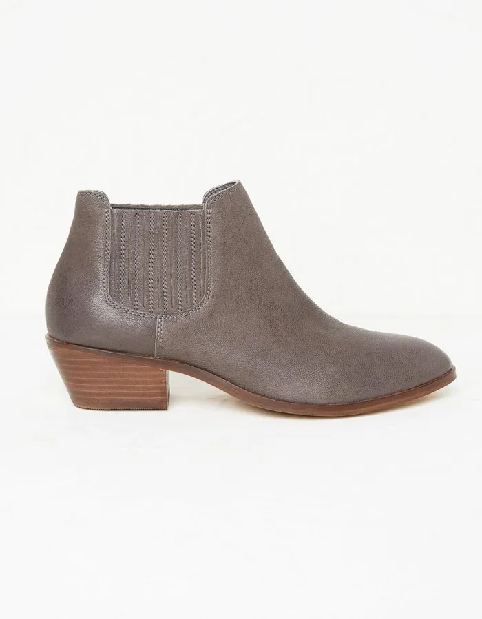 Ava Western Ankle Boot Grey Women FatFace Boots