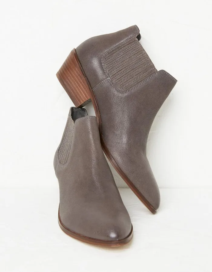 Ava Western Ankle Boot Grey Women FatFace Boots