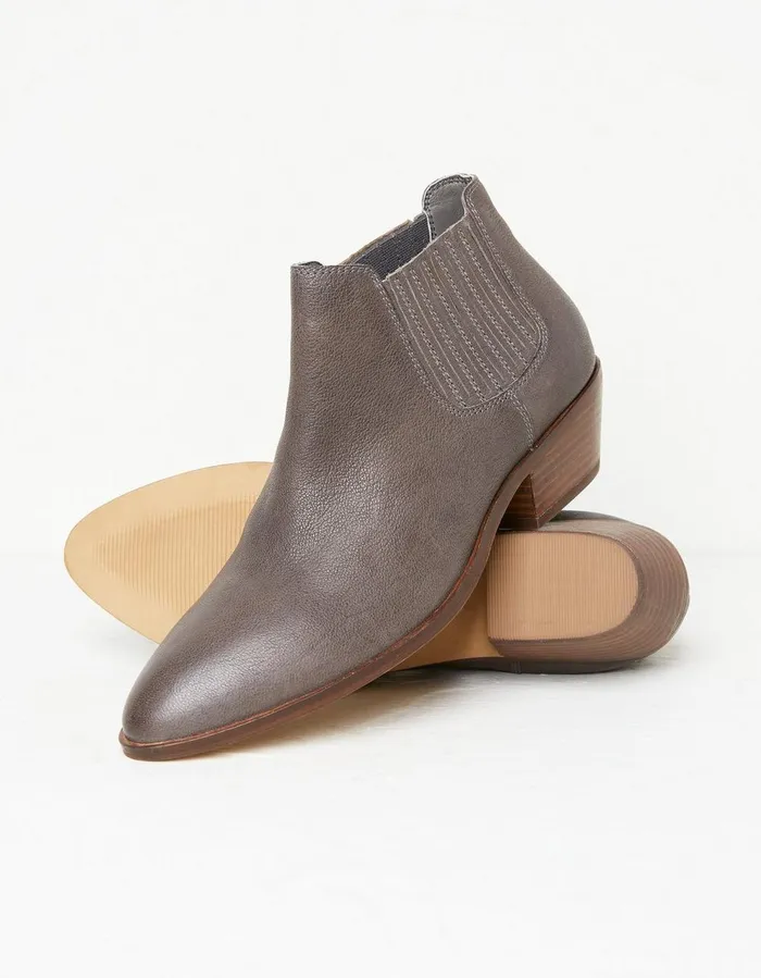 Ava Western Ankle Boot Grey Women FatFace Boots