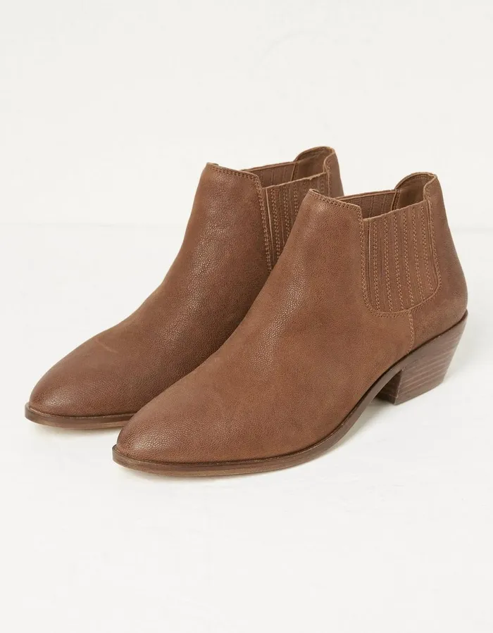 Ava Western Ankle Boot Tan Women FatFace Boots