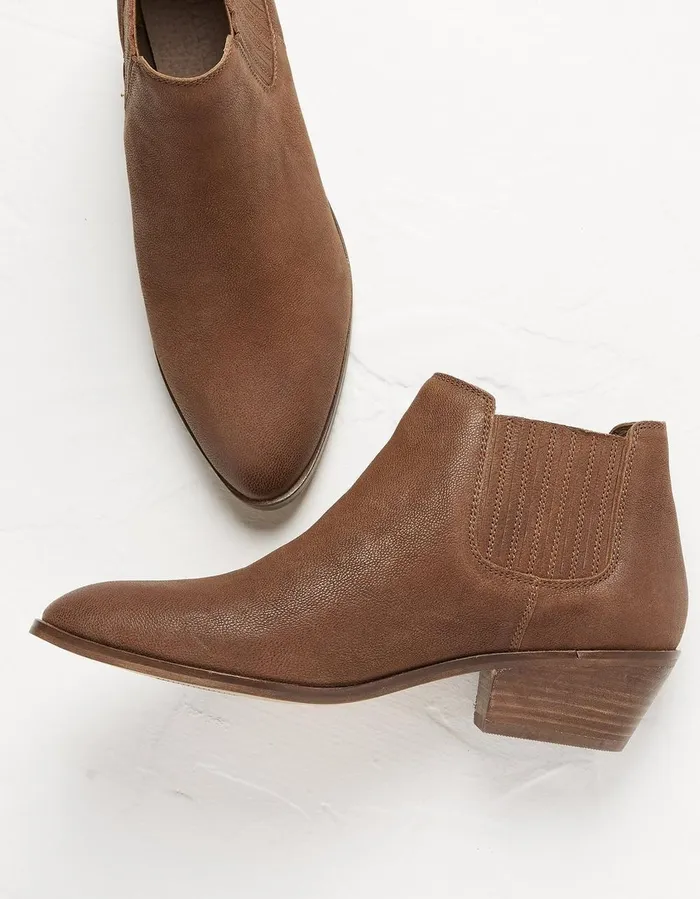 Ava Western Ankle Boot Tan Women FatFace Boots