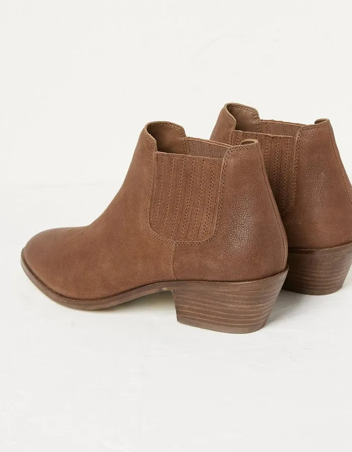 Ava Western Ankle Boot Tan Women FatFace Boots
