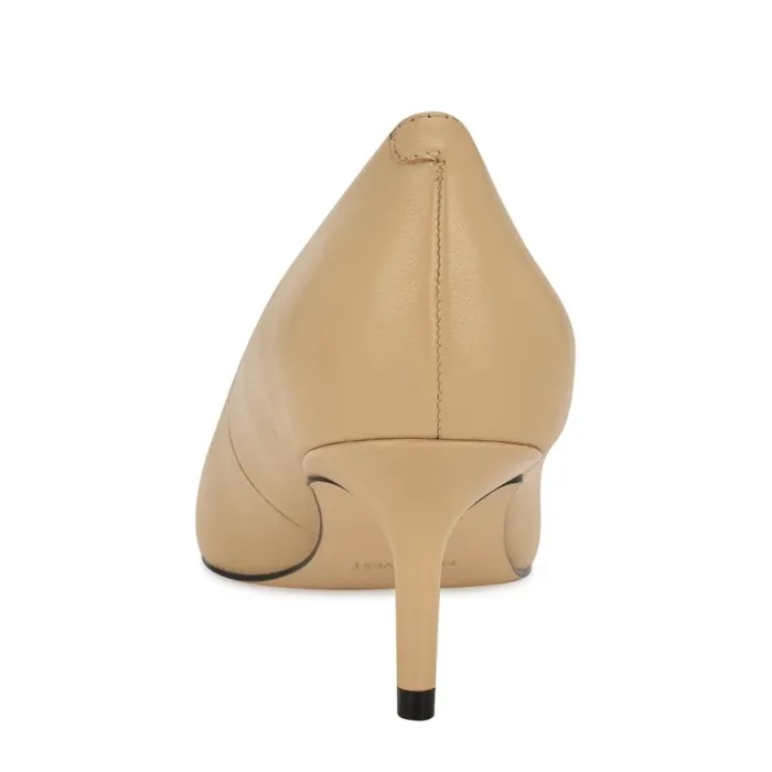 Avaite Cap Toe Pumps Natural Leather Women Nine West Heels