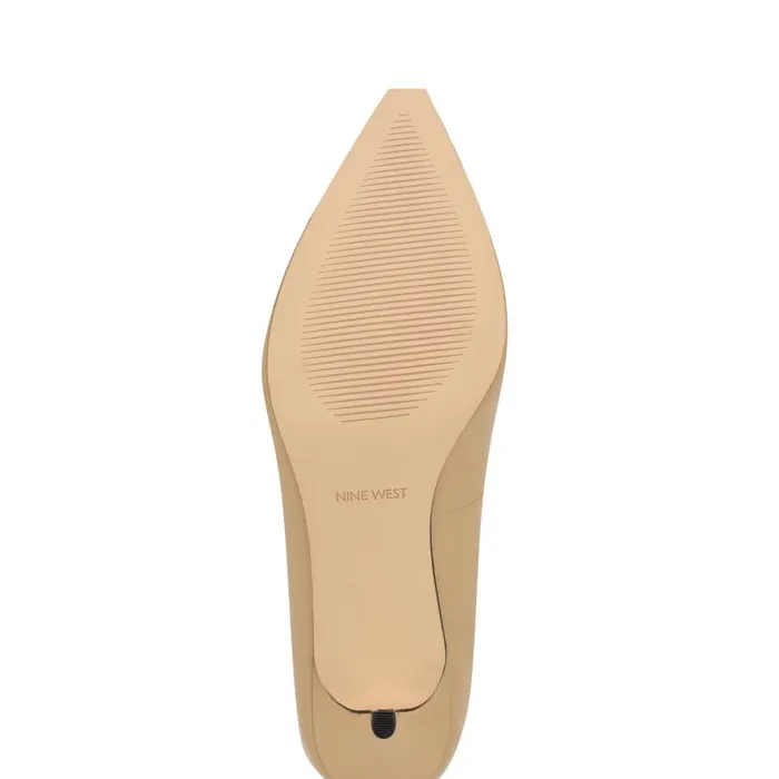 Avaite Cap Toe Pumps Natural Leather Women Nine West Heels