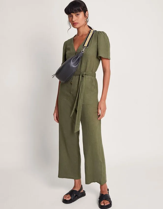 Azalea Tie Jumpsuit Green Women Monsoon Dresses