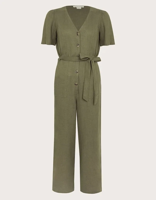 Azalea Tie Jumpsuit Green Women Monsoon Dresses