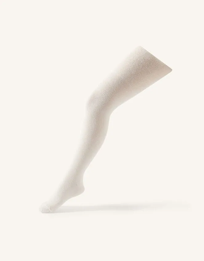 Baby Frosted Tights Ivory Children Monsoon Girls039 Tights and Socks