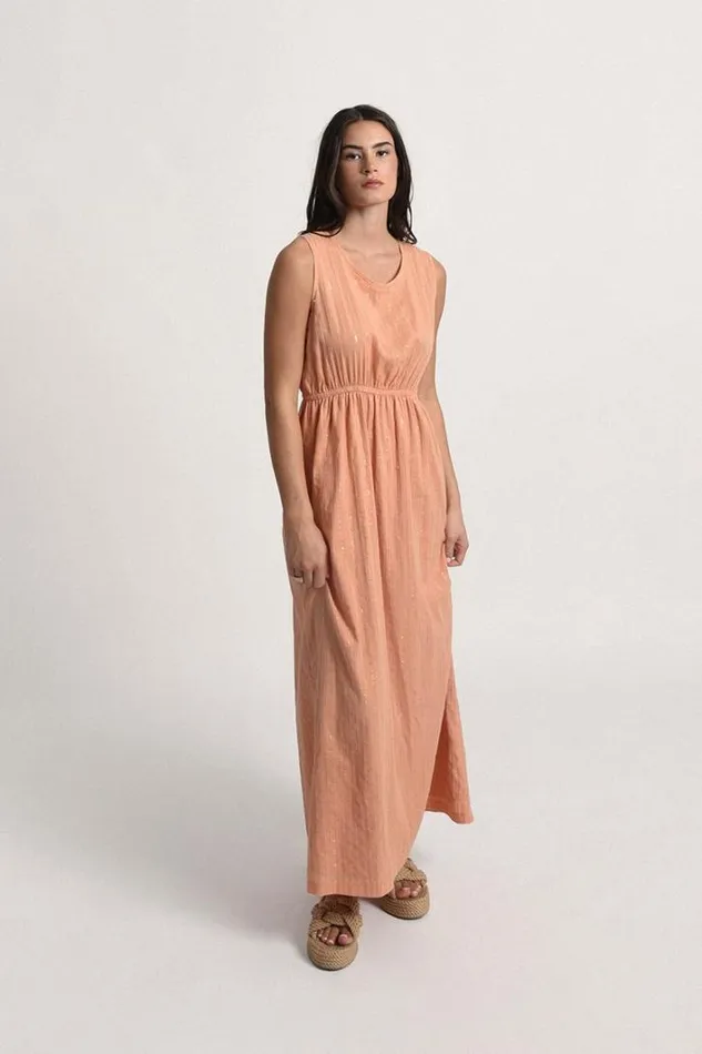 Back Vneckline Long Dress PEACH Women Molly Bracken Dresses