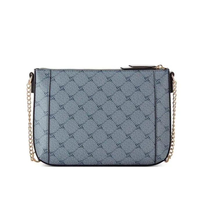 Basil Top Zip Crossbody Chambray Logomilk WomenMen Nine West Crossbody