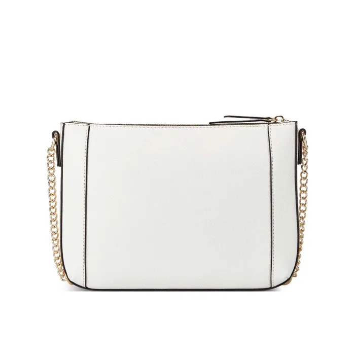 Basil Top Zip Crossbody Optic White Micro Pebble WomenMen Nine West Crossbody Basil Top Zip Crossbody Optic White Micro Pebble WomenMen Nine West Crossbody