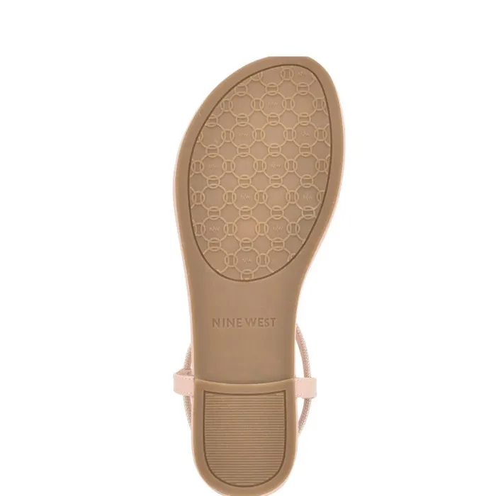 Bassie Flat Sandals Light Pink Women Nine West Sandals