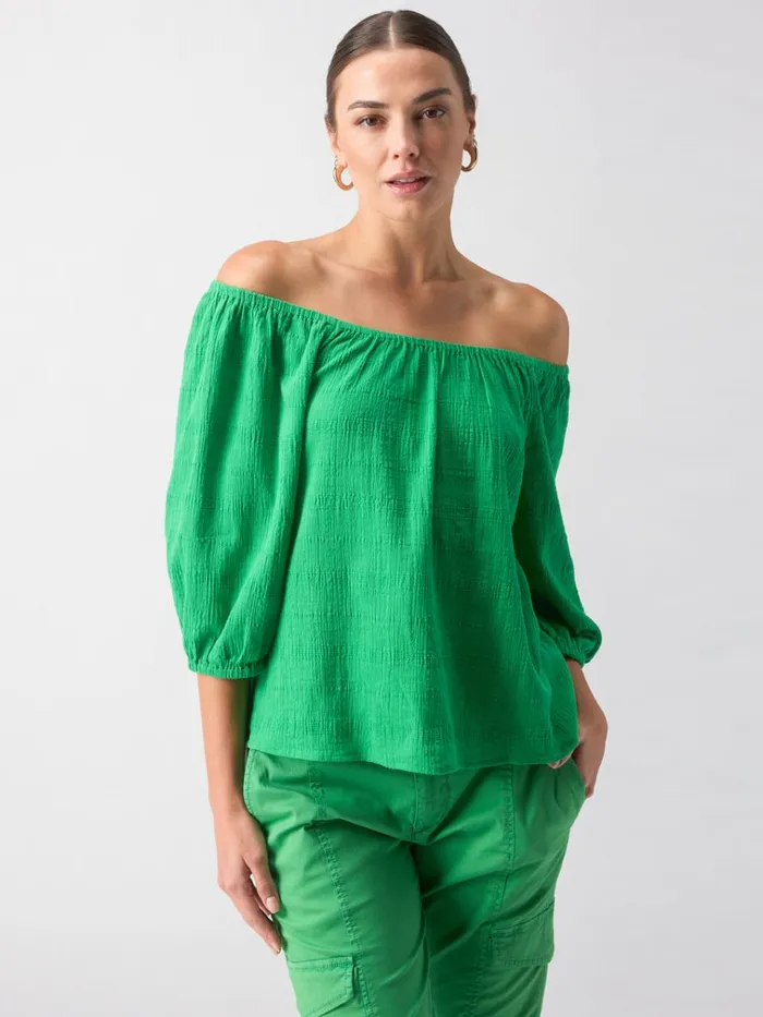 Beach To Bar Blouse Green Goddess Women Sanctuary Clothing Tees and Tops