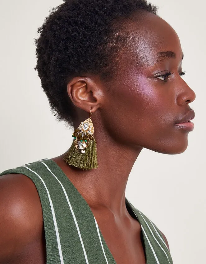 Beaded Fringe Earrings Women Monsoon Jewellery and Hair