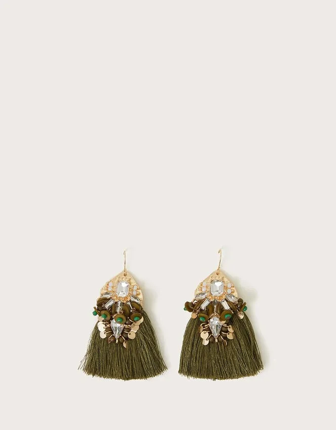 Beaded Fringe Earrings Women Monsoon Jewellery and Hair