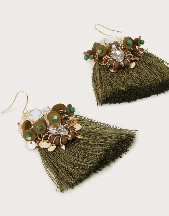 Beaded Fringe Earrings Women Monsoon Jewellery and Hair