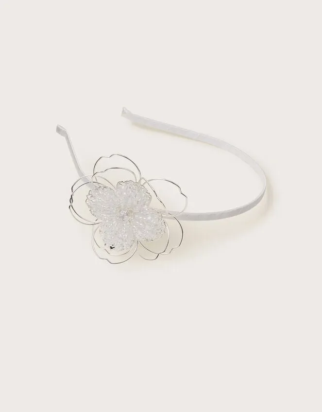 Beaded Wire Flower Headband Children Monsoon Girls039 Hair Accessories