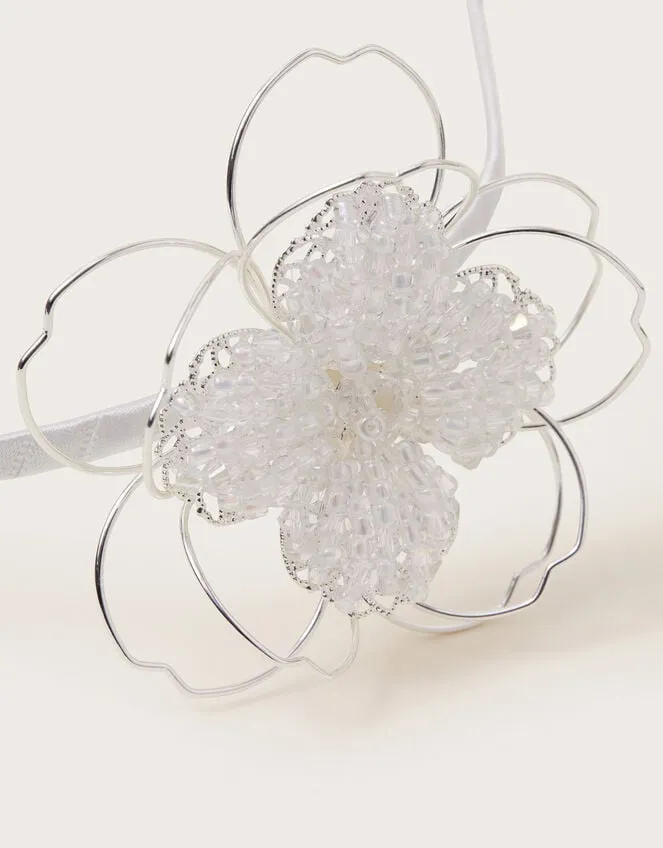 Beaded Wire Flower Headband Children Monsoon Girls039 Hair Accessories