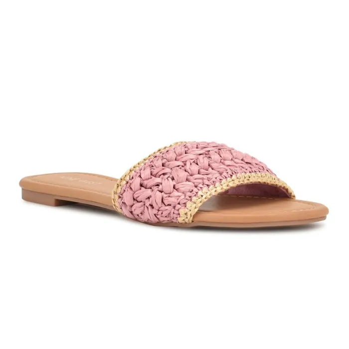 Beehiv Slide Sandals Pink Women Nine West Sandals