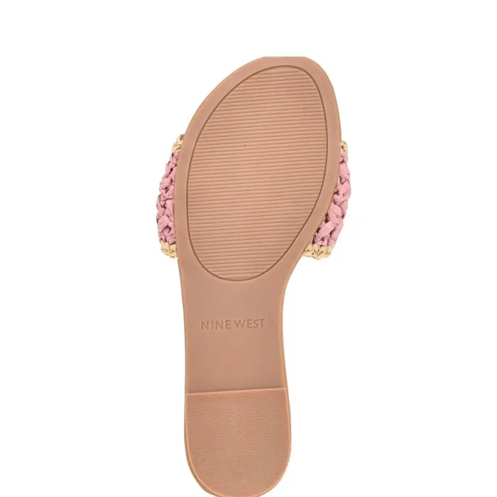 Beehiv Slide Sandals Pink Women Nine West Sandals