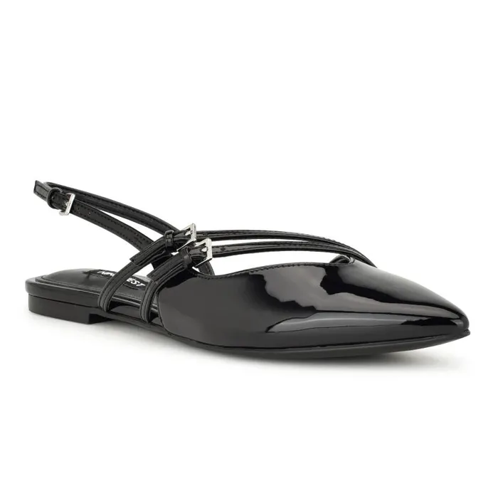 Beley Slingback Flats Blackblack Women Nine West Flats and Loafers