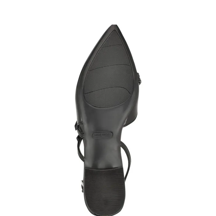 Beley Slingback Flats Blackblack Women Nine West Flats and Loafers