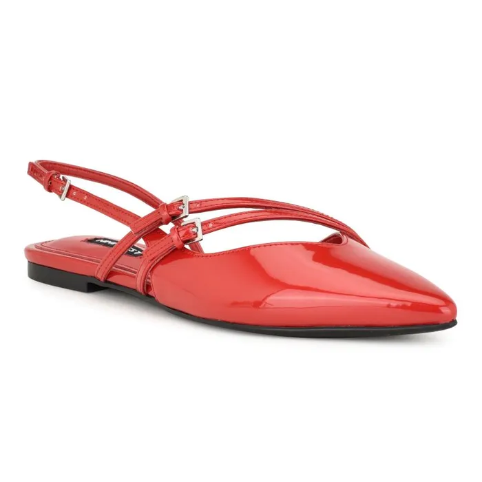 Beley Slingback Flats Red Women Nine West Ballets