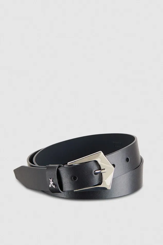 Belts Women Patrizia Pepe Leather Belt Nero