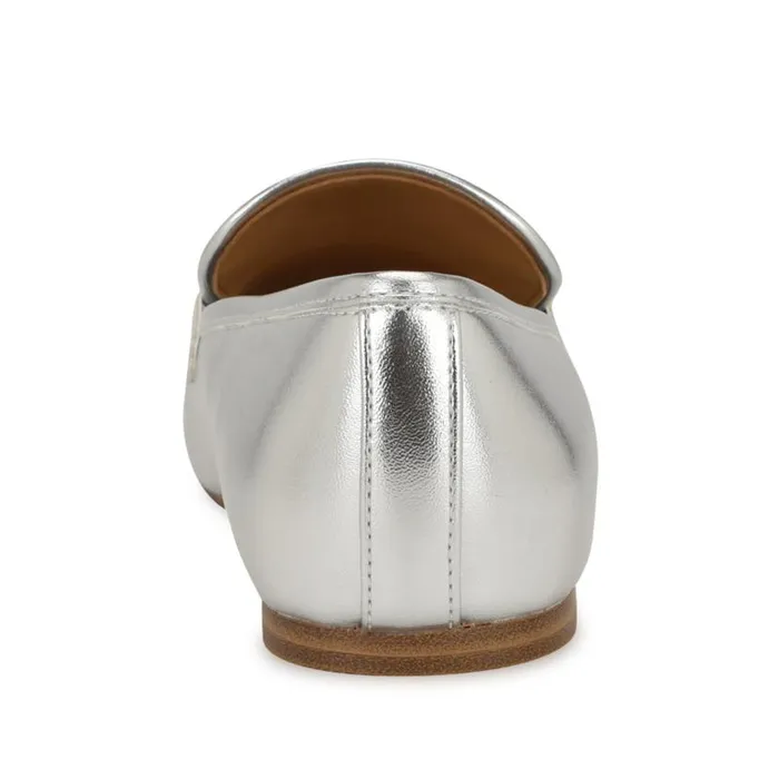 Bennit Casual Loafers Silver Women Nine West Flats and Loafers