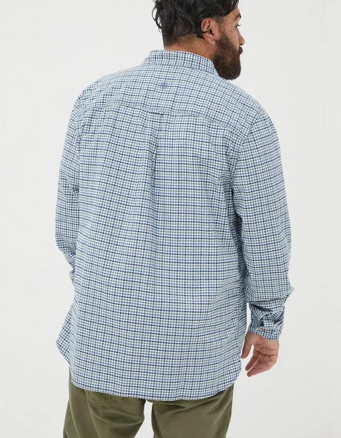 Benton Gingham Shirt Blue Men FatFace Shirts