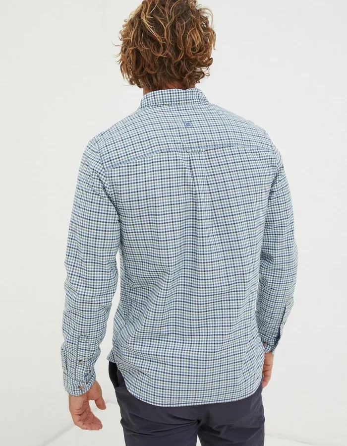 Benton Gingham Shirt Blue Men FatFace Shirts