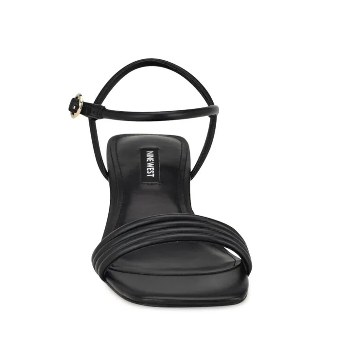 Bernise Block Heel Sandals Black Women Nine West Heels