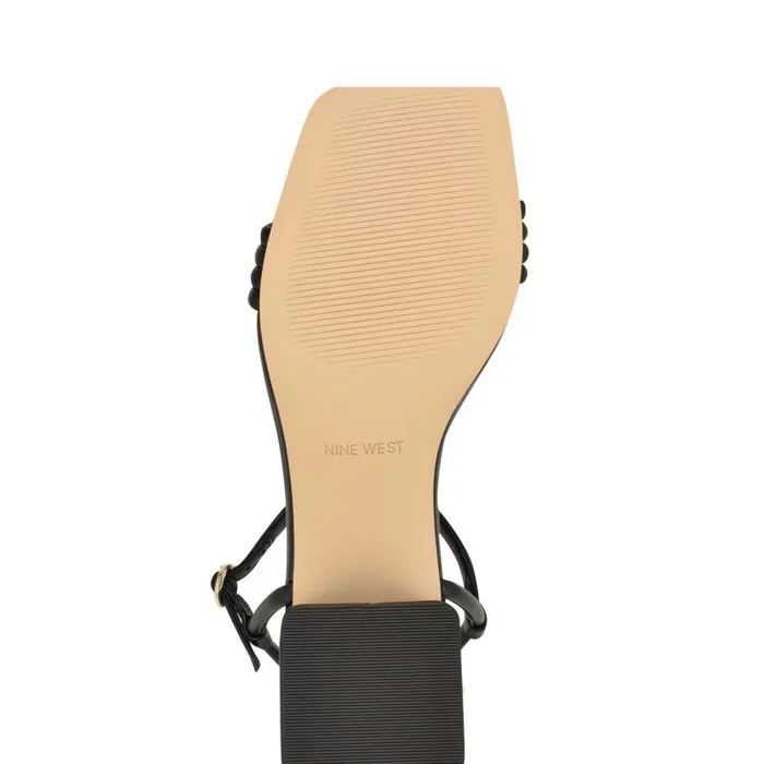 Bernise Block Heel Sandals Black Women Nine West Sandals