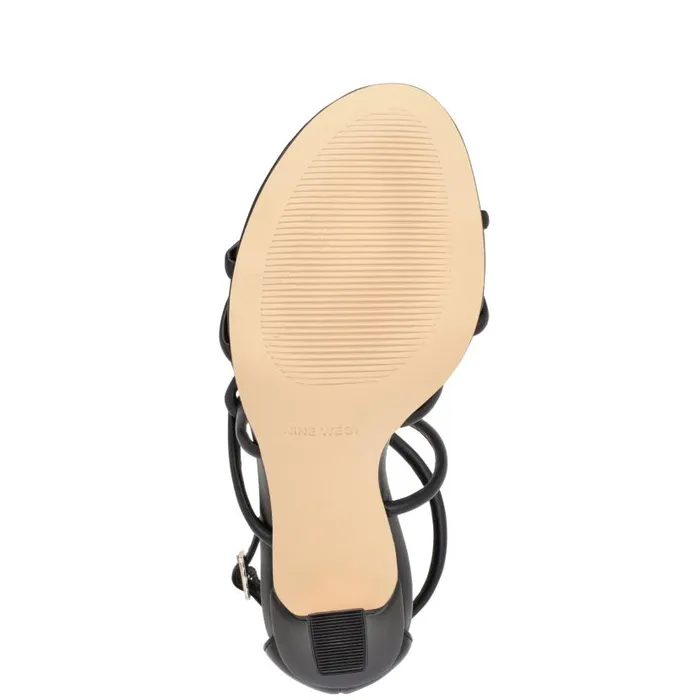 Besasy Strappy Heeled Sandals Black Women Nine West Heels