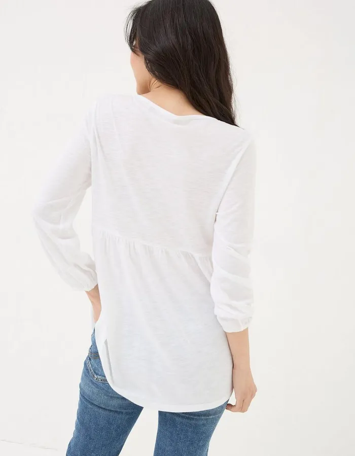 Beth Tunic White Women FatFace Tops and TShirts