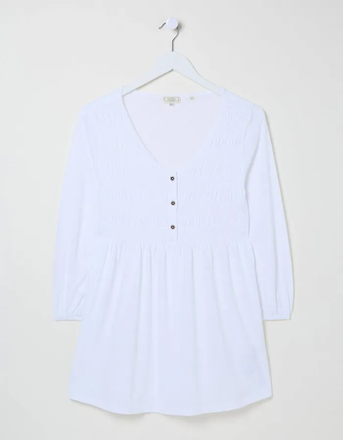 Beth Tunic White Women FatFace Tops and TShirts