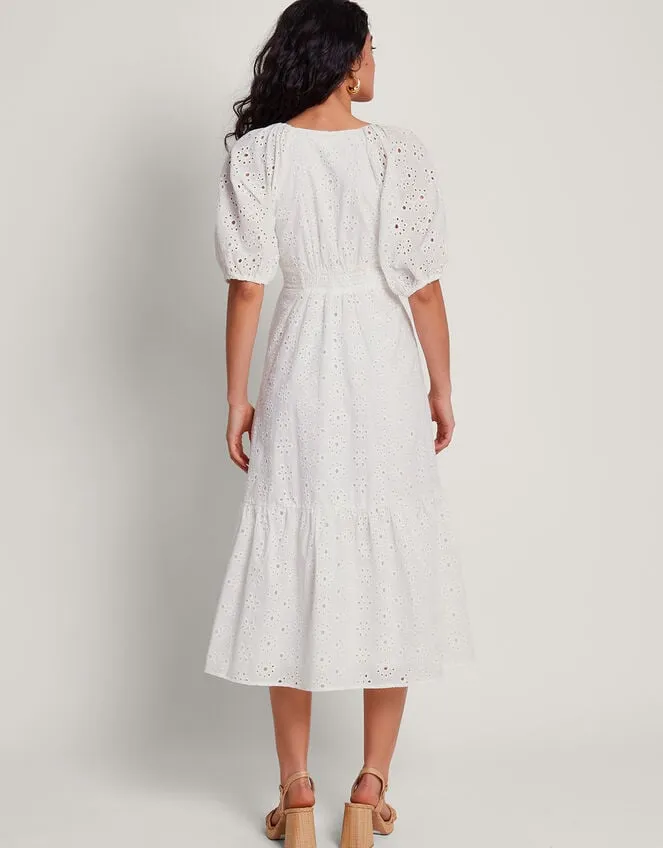 Bettie Broderie Dress White Women Monsoon Dresses